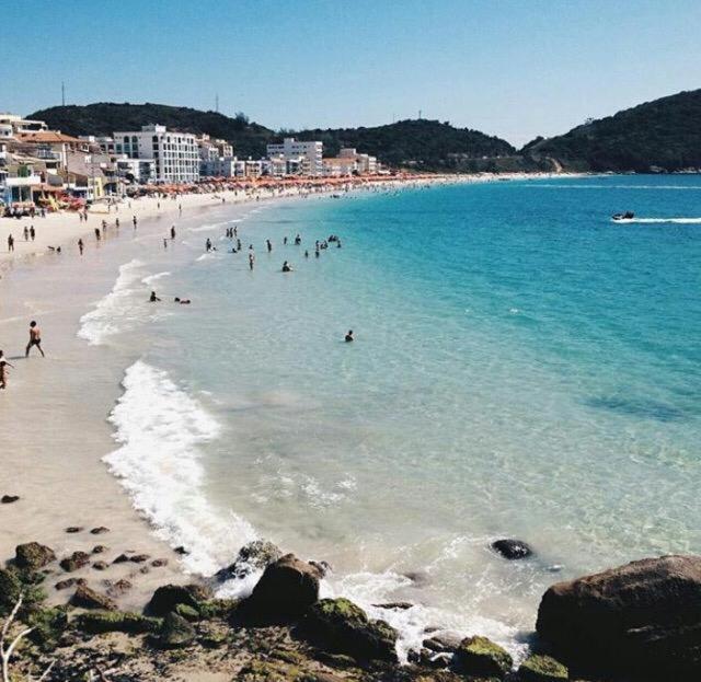 Apartamento pé na areia em Arraial do Cabo Exterior foto
